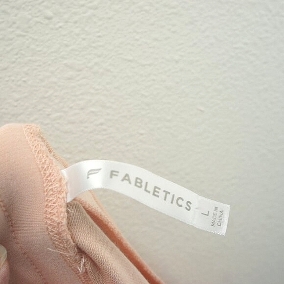 Fabletics Luxe Terry Jogger peach/salmon soft sweatpants size L - Picture 3 of 4